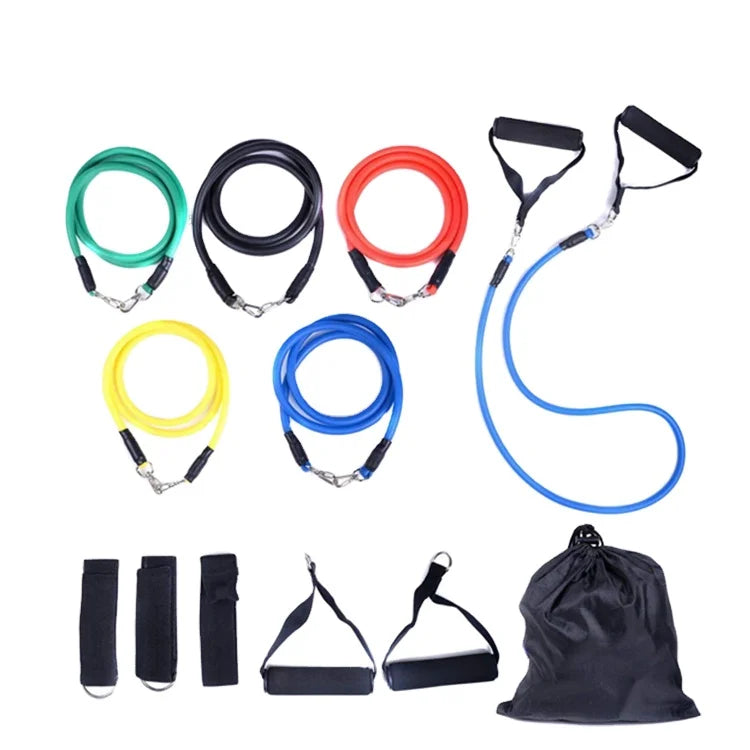 Yoga Late Exercises Fitness Elastic Resistance Band Fitness Resistance Band 5-in-1 Tube Exercise Bands