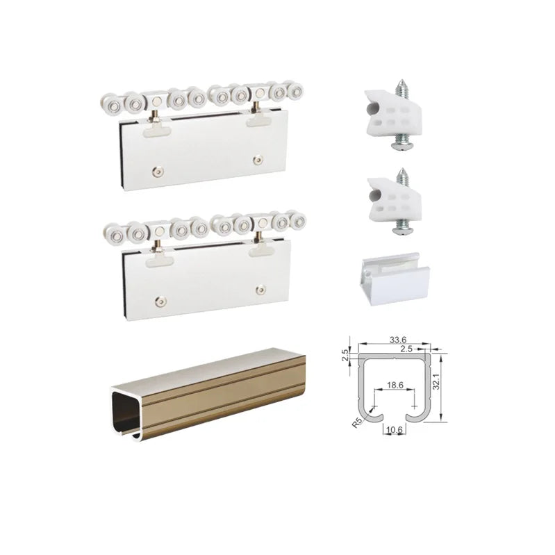 Vertical Sliding Door Hardware for Glass Sliding Door