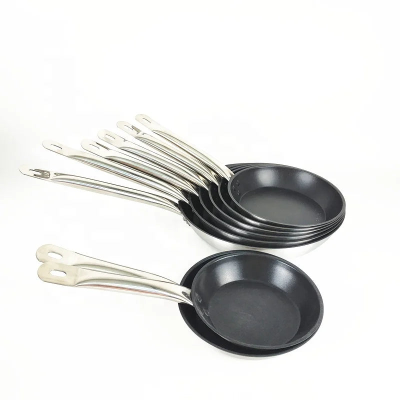 Induction Plasma Titanium Nonstick Wok Set Frying Pan Deep Frying Pan Saute Skillet PFOA & PFAS-Free Oven Safe