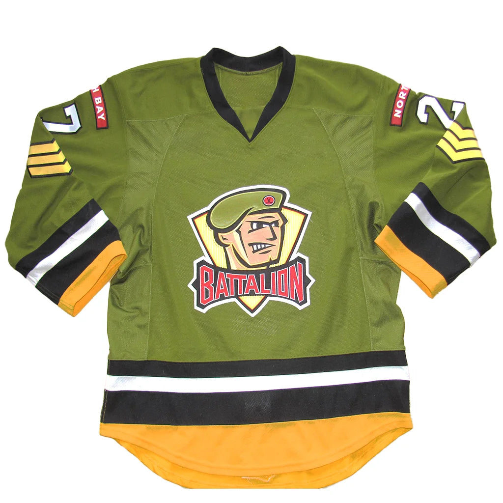 Custom Ice Hockey Wear Canadian Ice Hockey Jerseys North Bay Battalion Ice Hockey Uniform for Men