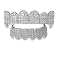 R.Gem. Custom Personalized Top Bottom 925 Sterling Silver Iced Out VVS Moissanite Grillz for Men