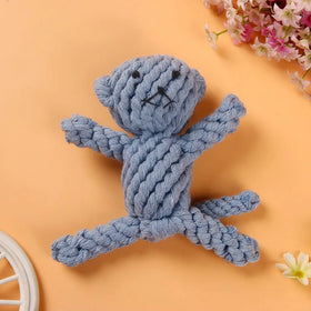 Pet Toothbrush Plush Bear Teddy Toy Cotton Dog Rope Chew Toy