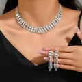 Wholesale Accessories: Stunning Bridal Jewelry Set with Claw Chain for Dresses