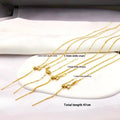 Titanium Steel Needle DIY Jewelry Link Chain  Starry Sky Chain 18K Gold Vacuum Electroplating Non-Fading for Children