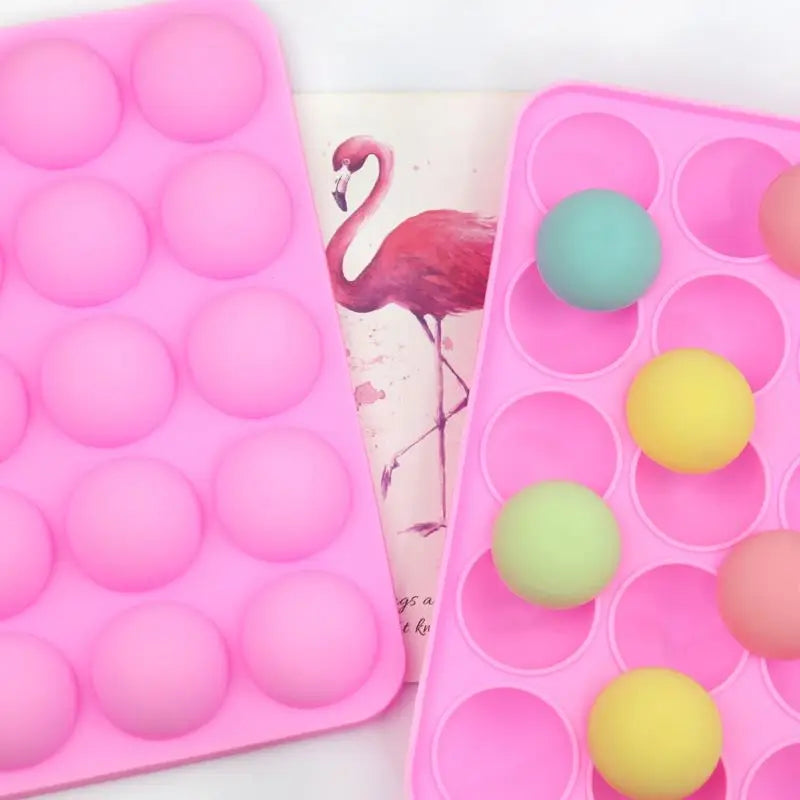 Stock 117  20 Hole Ball Shape Silicone Chocolate Mold Kitchen Supplies Tools Soap Mold Trays