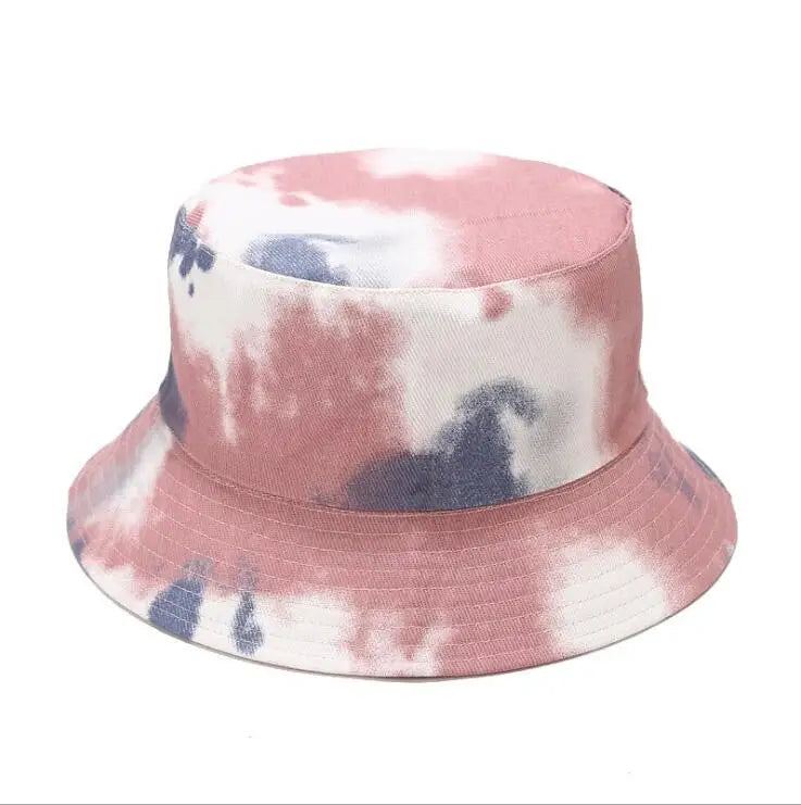 2020 New Arrive Reversible Cotton Woman Summer Sunshade Fisherman Blue Tie Dye Bucket Hat