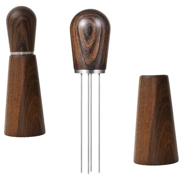 New Design Top Selling  Wood Handle Coffee Needle Distributor Needle Tamper Coffee Accessories
