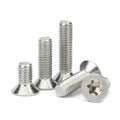 Stainless Steel 304 M2 M2.5 M3 M3.5 M4 Flat Head CNC Insert Torx Machine Screws GB Standard Metric