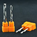 3.175 4 6mm up and DOWN Cut Two Flutes Spiral Carbide Mill Tool Cutters for CNC Router Compression Wood End Mill Cutter