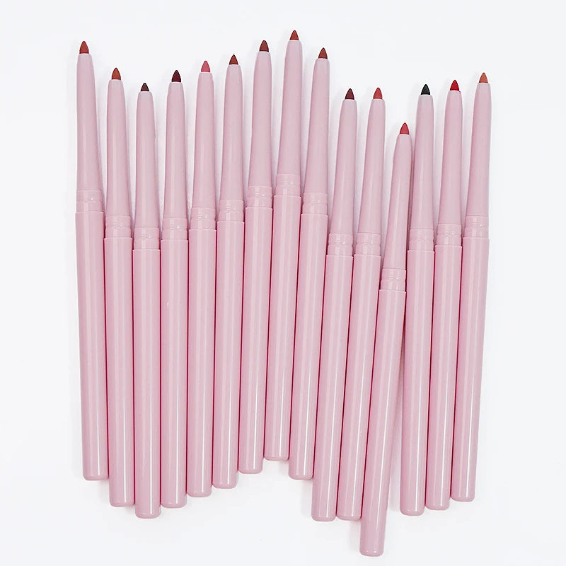 Private Label Personalized Lip Liner Automatic Rotating Lip Liner Waterproof Retractable Lipliner Unbranded