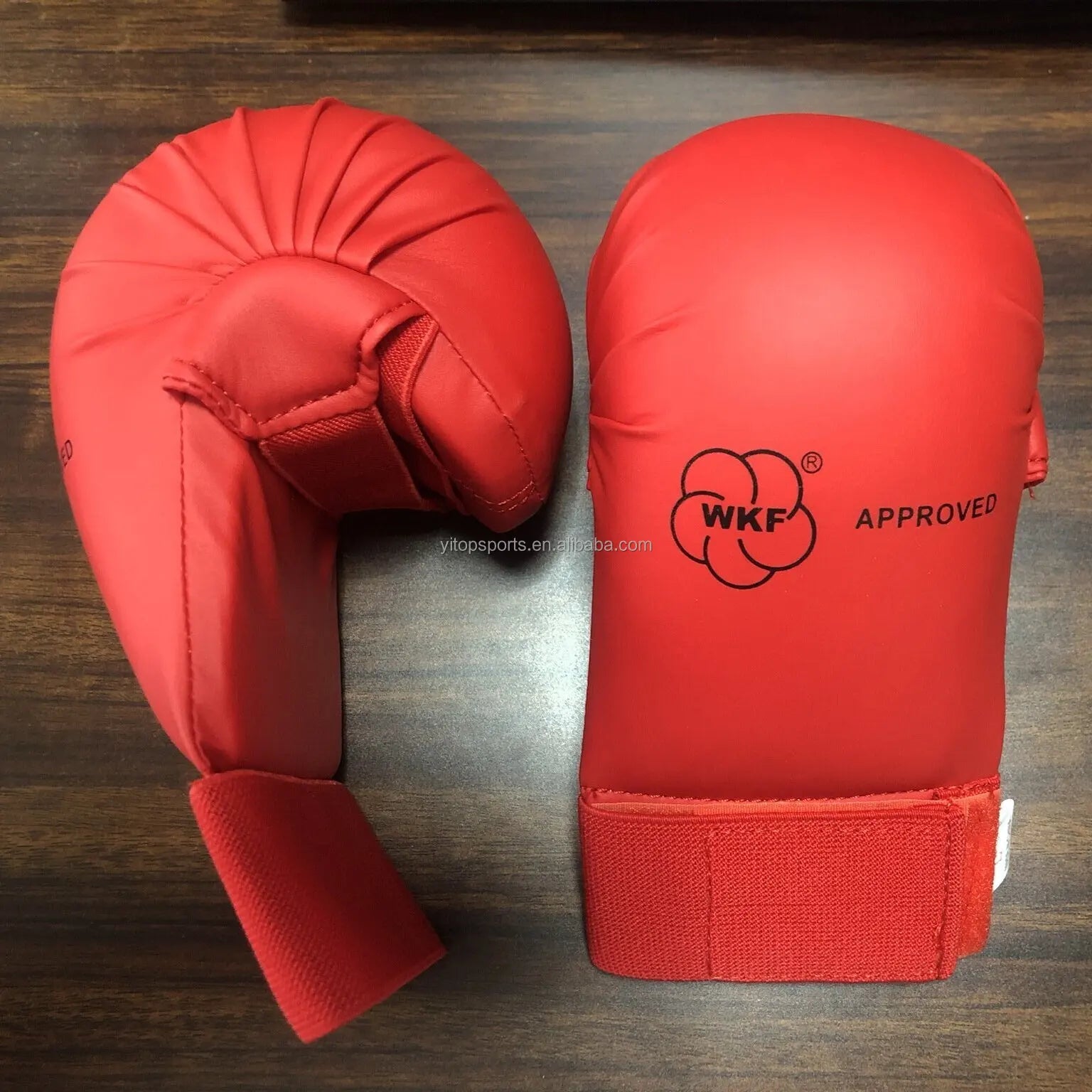 Factory Price Tokaido Red Karate Gloves Without Thumb Karate Mitts Gloves