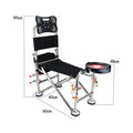Camping Outdoor Stainless Steel Aluminum Alloy Foldable Crucian Carp Fishing Chair