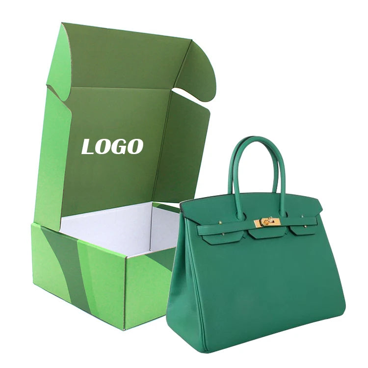 Factory Wholesale Corrugated Clothes Mailing Packaging Boxes Shipping Handbag Packaging Boxes Custom Logo