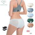 Shanhao Ready to Ship Rib tencel Modal Hipster Organic Cotton Fabric Bragas Menstruales Womens Menstrual Period Panties