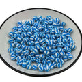 Navy Blue White Striped Clay Beads 6mm-12mm Soft Bead Bracelet DIY Handmade Jewelry Making Third Party Appraisal Certified