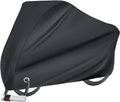 Woqi 210D Oxford Fabric Bike Cover Sun UV Dust Wind Proof Big Size Waterproof Bicycle Covers for Road Bikes Made of Polyester