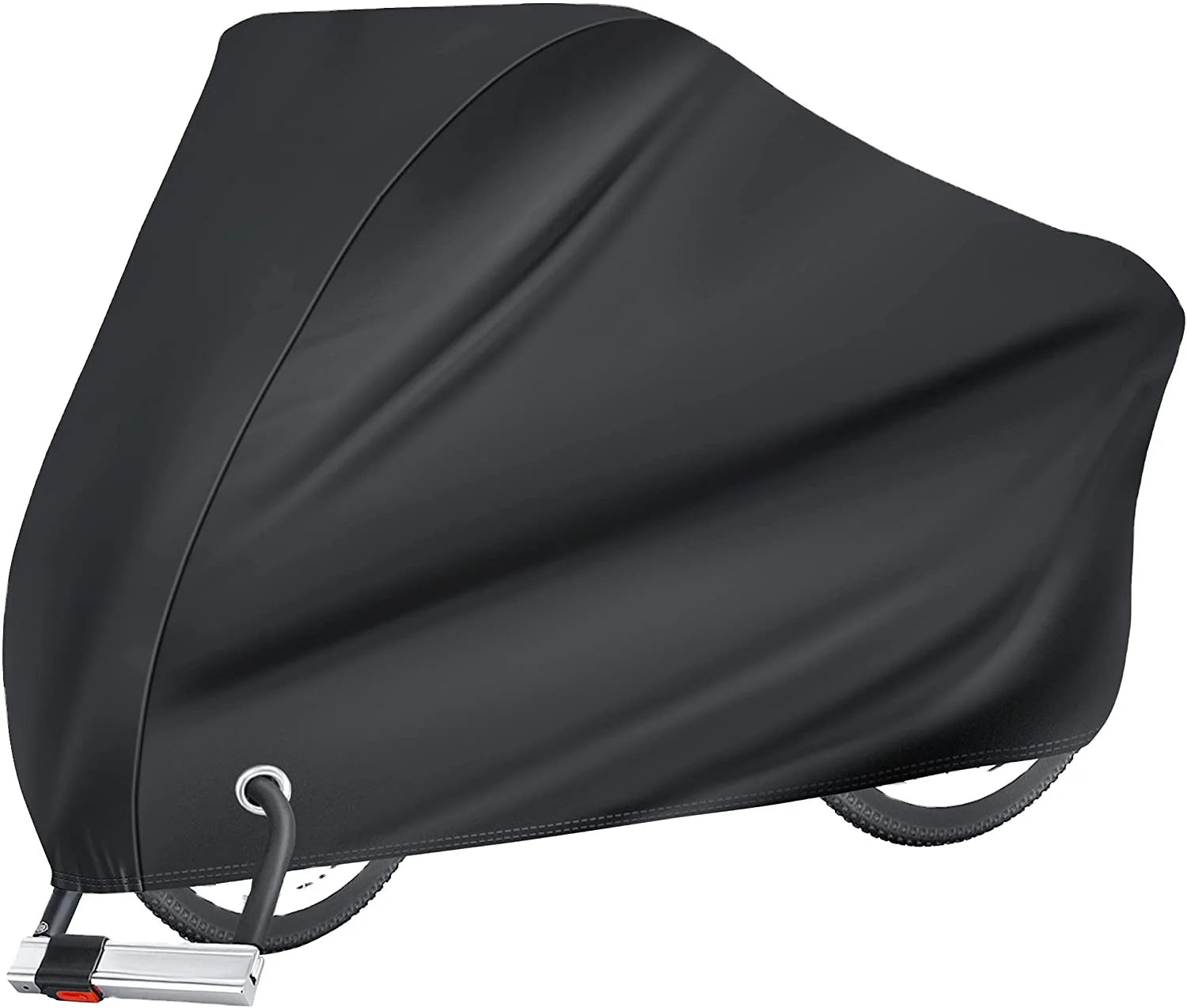 Woqi 210D Oxford Fabric Bike Cover Sun UV Dust Wind Proof Big Size Waterproof Bicycle Covers for Road Bikes Made of Polyester