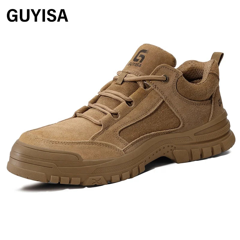 GUYISA New Safety Shoes with European Standard Steel Toe Anti Scald Boots Safety Shoes
