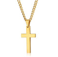 SCP156 Wholesale Women Men Bible Customized Blank Pendant Engrave Stainless Steel Jewelry Gold Cross Necklace