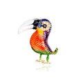 DRAL1072 Fashion Enamel Bird Brooch Women Animal Brooch European and American Jewelry Wholesale