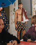 Personalized Print Mens Swim Shorts Stretch Swim Trunks Casual With Pocket Shorts for Men