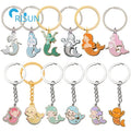 Personalized Cute Enamel Infauna Mermaid Key Ring Key Chain Llavero Chaveiro Schlusselbund Portachiavi Mermaid Keyring Keychain