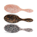 YJL Large Size 22cm Acetate Customizable Hair Brush with High Quality Retro Sweet Fresh Color Brush Anti-static Acetate Brush