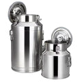 5L High Quality Stainless Steel Kitchen Milk Can Commercial Food-Grade Freshness Preservation Storage Container Lid