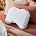 Orthopedic U-Shape Solid Pattern Memory Foam Molded Bed Pillow for Neck Pain Relief in Bed Room