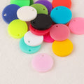 Custom Designer Round Acrylic Charms Fashion Bag Pendants Charms Plastic Tokens Keychain Charms for Jewelry Making