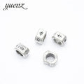 Spacer Beads Charms Antique Silver Color Big Hole Spacer Beads Charms Pendants for Bracelets Jewelry Making R209