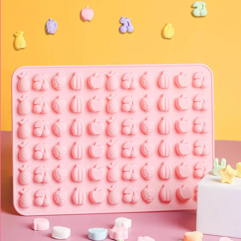 Pink Cute Candy Chocolate Cheese Lollipop Mold Silicone Gummy Jelly Silicone Mold Home Kitchen Making
