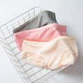 Sexy Women's Lace Knitted Panties Everyday Solid Pattern Breathable Eco-Friendly Polyester Soft Fabric Seamless Brief OEM/ODM