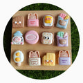 20mm Mix Food Resin Charms Kawaii Cookies Bread Flat Back Crafts Fit Cell Phone Case Embellishments Slime Charms