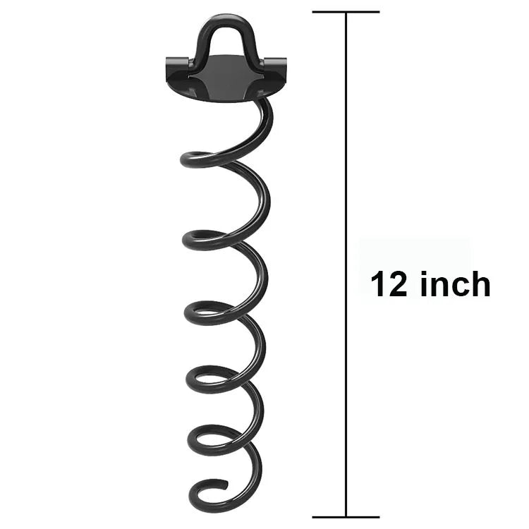 Spiral Stake Spike Tent Fixing Screws Trampoline Stakes Heavy Duty Swing Dog Tie Anchor Kits Twist Screw Anchors Corkscrew Peg