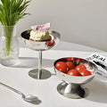 High End Stainless Steel Goblet Ice Cream Cups Sundae Bowls Led Glasses Dessert Blow Stainless Steel Modern for Birthday Party