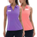 Summer T Shirt High Quality Custom Logo Sleeveless Polo Golf Shirt With Logo Women Polo Shirts for Women