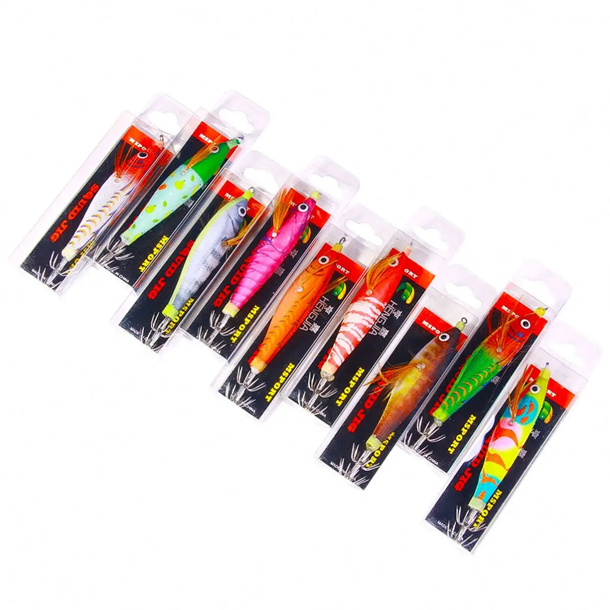 Topline New Style Squid Jig Fishing Lure Bass Perch Pesca Tuna Beach Boat Fish 10Cm-9.6G