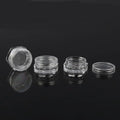 1.5g Mini PS Plastic Hexagonal Facial Cream Jar Eye Cream Jar Eye Shadow Jar Cosmetic Sample Packaging Container Travel Outfit