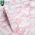 Wholesale Factory Pink/white Self Adhesive Contact 3d Modern Marble Pattern Wallpaper Marble Sticker Wall Paper PVC Wall Panel