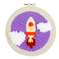 Customized Rocket Pattern Needle Punch Kit DIY Embroidery Crafts & Cross-Stitching Direct From Manufacturer