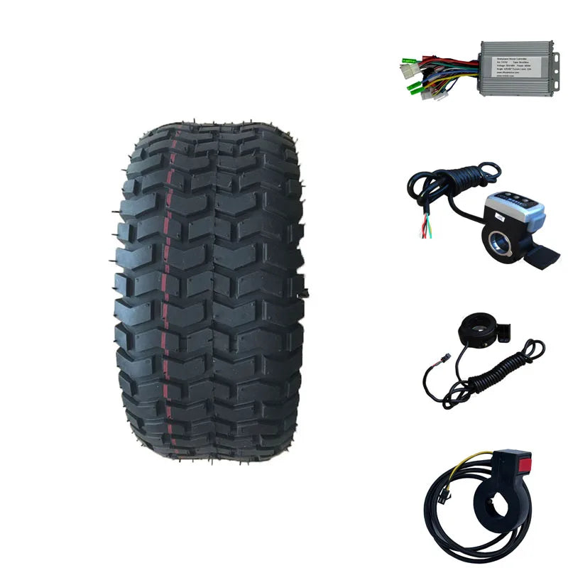 Electric Wheelbarrow Components 15 Inch 24V/36V/48V 250W-500W Wheel in Motor Kits Electric Garden Cart Conversion Motor Kits