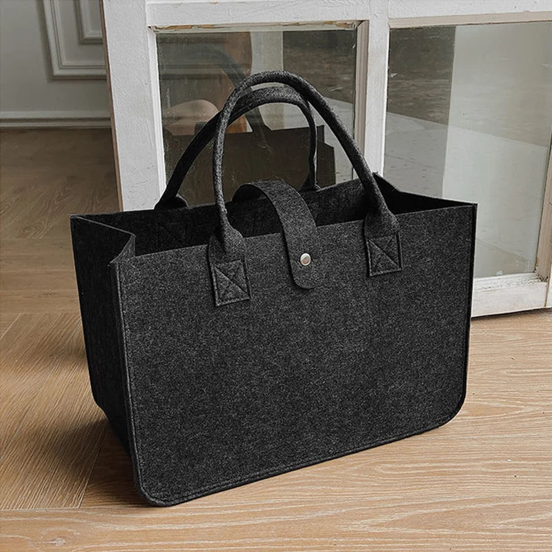 Custom Bags with logo Cartoon  Felt Tote Bag Shopping Bag  Handbag Clutch Lady Handbag