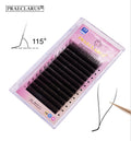 PRAECLARUS Black Eyelashes Natural Long YY Lash Tray Faux Mink D Dd Curl Mink Hand Made Wholesale 0.05 0.07 Eyelash Extension