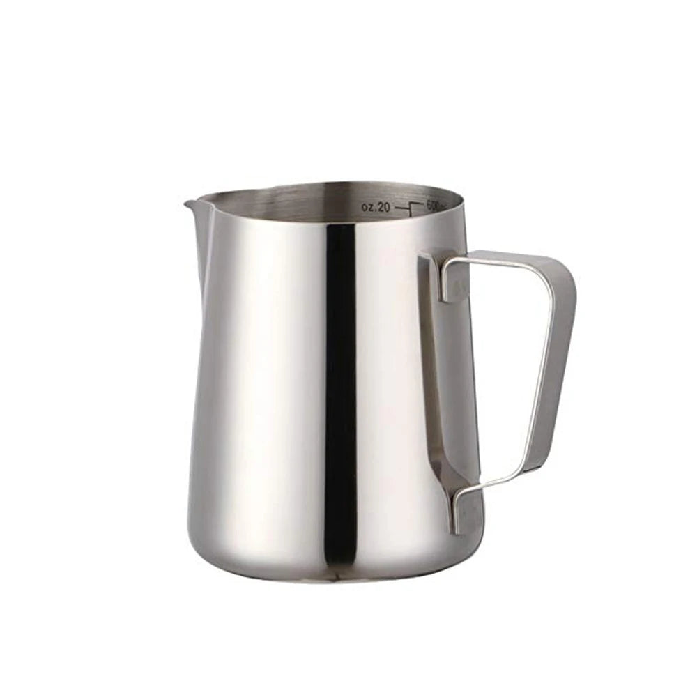 Hot Selling Stainless Steel 350ml Milk Frothing Pitcher Modern Design Coffee and Tea Milk Frother with Custom Logo