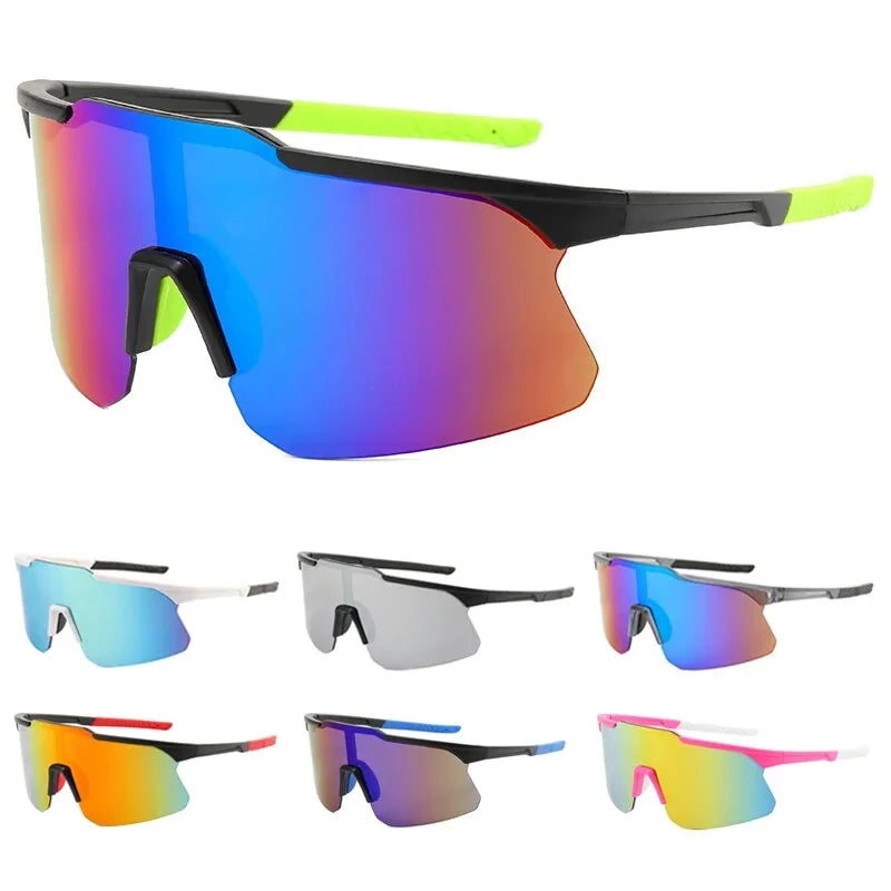 2026 Outdoor Cycling Sunglasses Large Frame Mens Sports Sunglasses Anti-ultraviolet Bicycle Driving Running Riding Glasses UV400