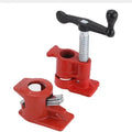 Heavy Duty MaxTool Adjustable Metal F Clamp 3/4 Inch Pipe Clamp with Polished Surface for Industrial Woodworking Hardware Tools