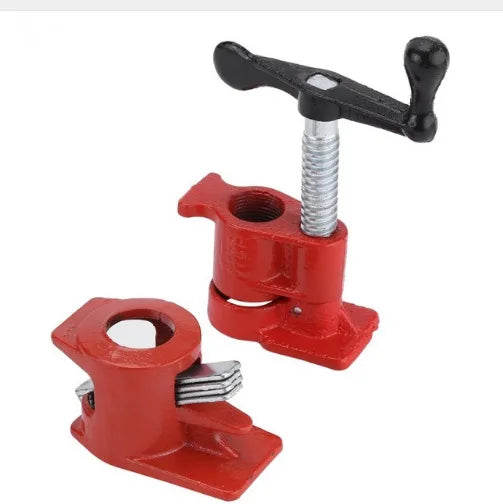 Heavy Duty MaxTool Adjustable Metal F Clamp 3/4 Inch Pipe Clamp with Polished Surface for Industrial Woodworking Hardware Tools