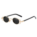 Personality Vintage Women Male Steampunk New Clear Red Anti-Blue Light Uv400 Punk Sunglasses