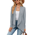 Trendy Long Knitted Cardigan for Men and Women Casual Style with Lapels Autumn Season Customized Logo on Front